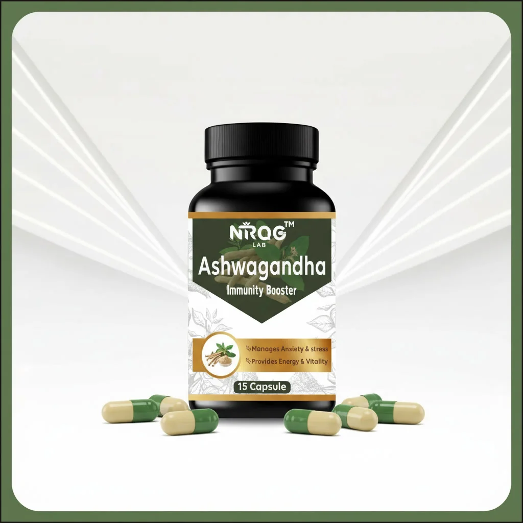 Nirog Lab Ashwagandha Capsule – Increases physical endurance, Boosts the immune system and Supports memory, focus, and mental clarity