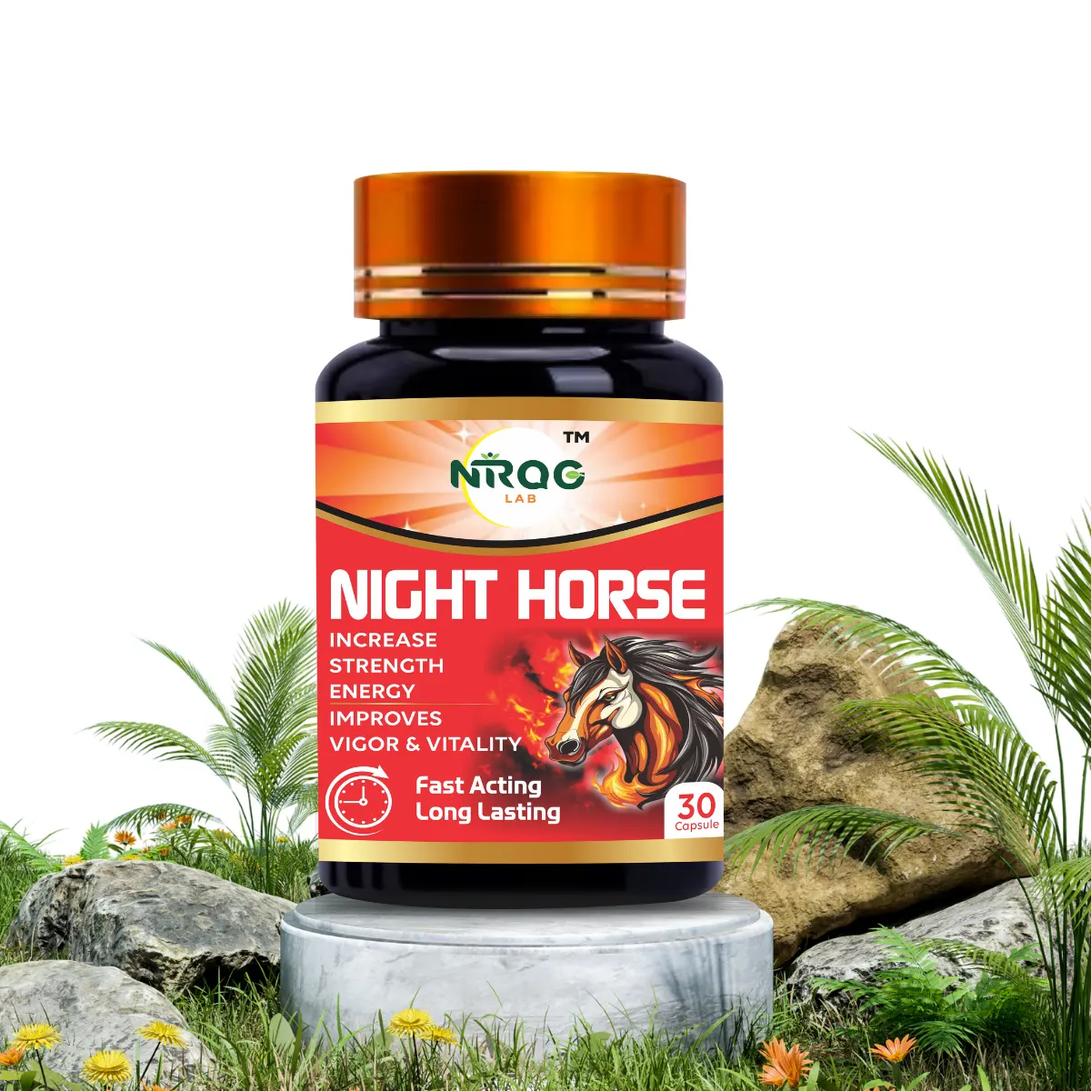 Nirog Lab Night Horse Capsule 16+ Powerful – Men's Vitality & Performance Support