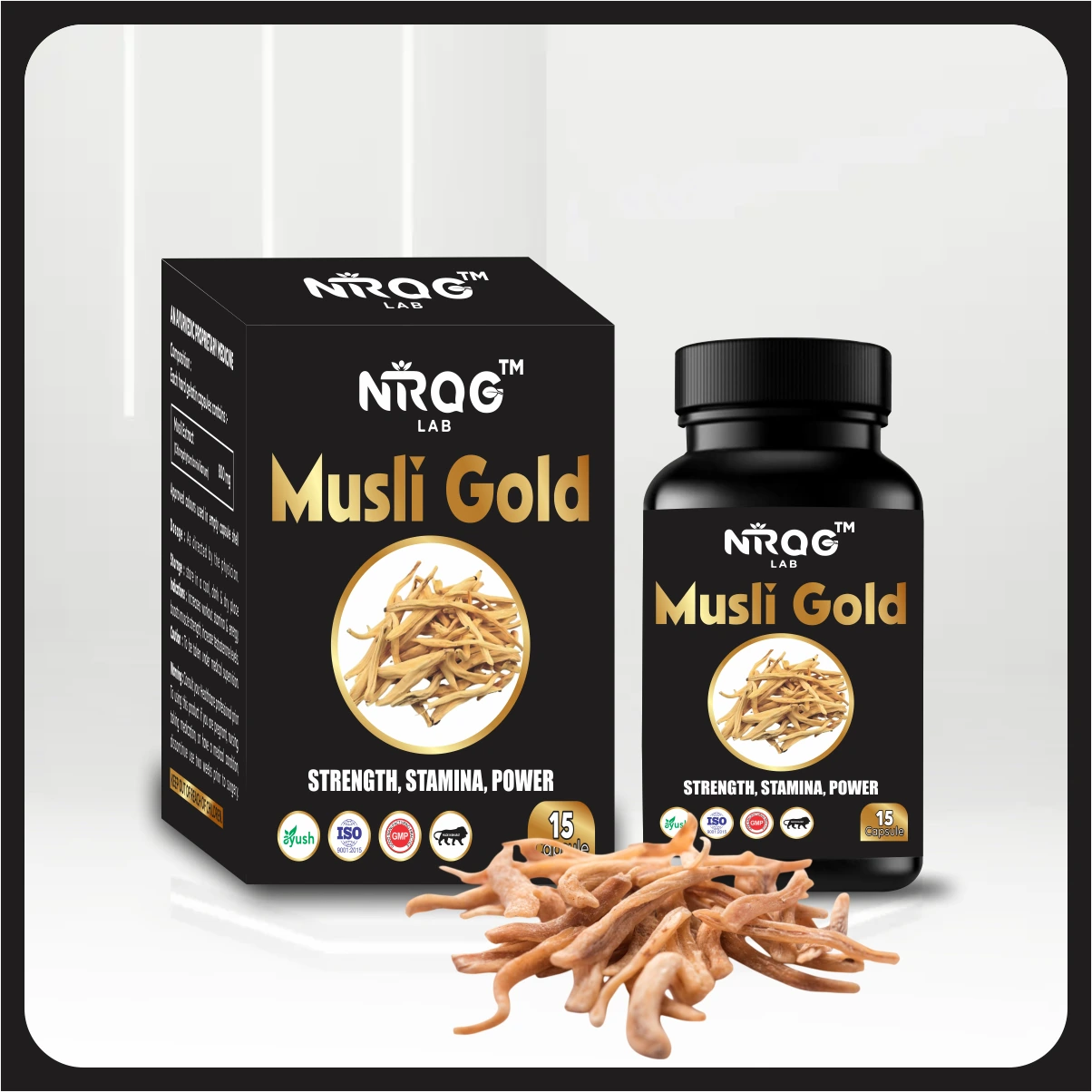 Nirog Lab Musli Gold Capsule – Supports Male Fertility, Enhances Physical Strength & Energy