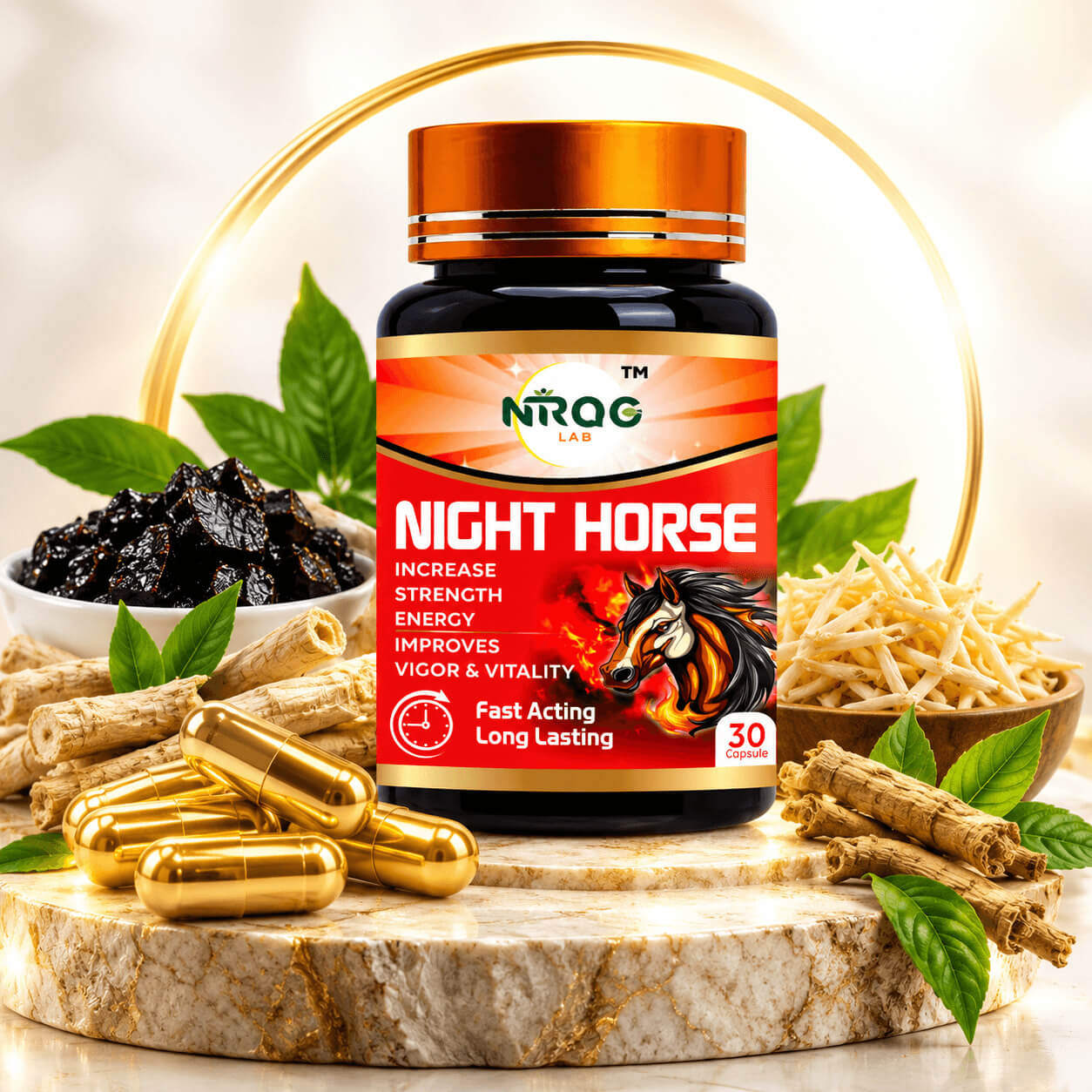 Night Horse Capsule – 16+ Ayurvedic Ingredients