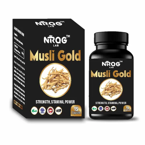 Nirog Lab Musli Gold Capsule – Ayurvedic Men's Wellness & Vitality Support