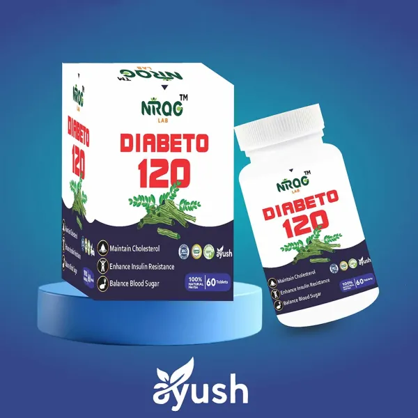 Nirog Lab Diabeto 120 Tablets – Natural Blood Sugar Support