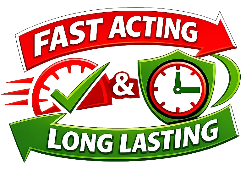 Fast Acting & Long Lasting