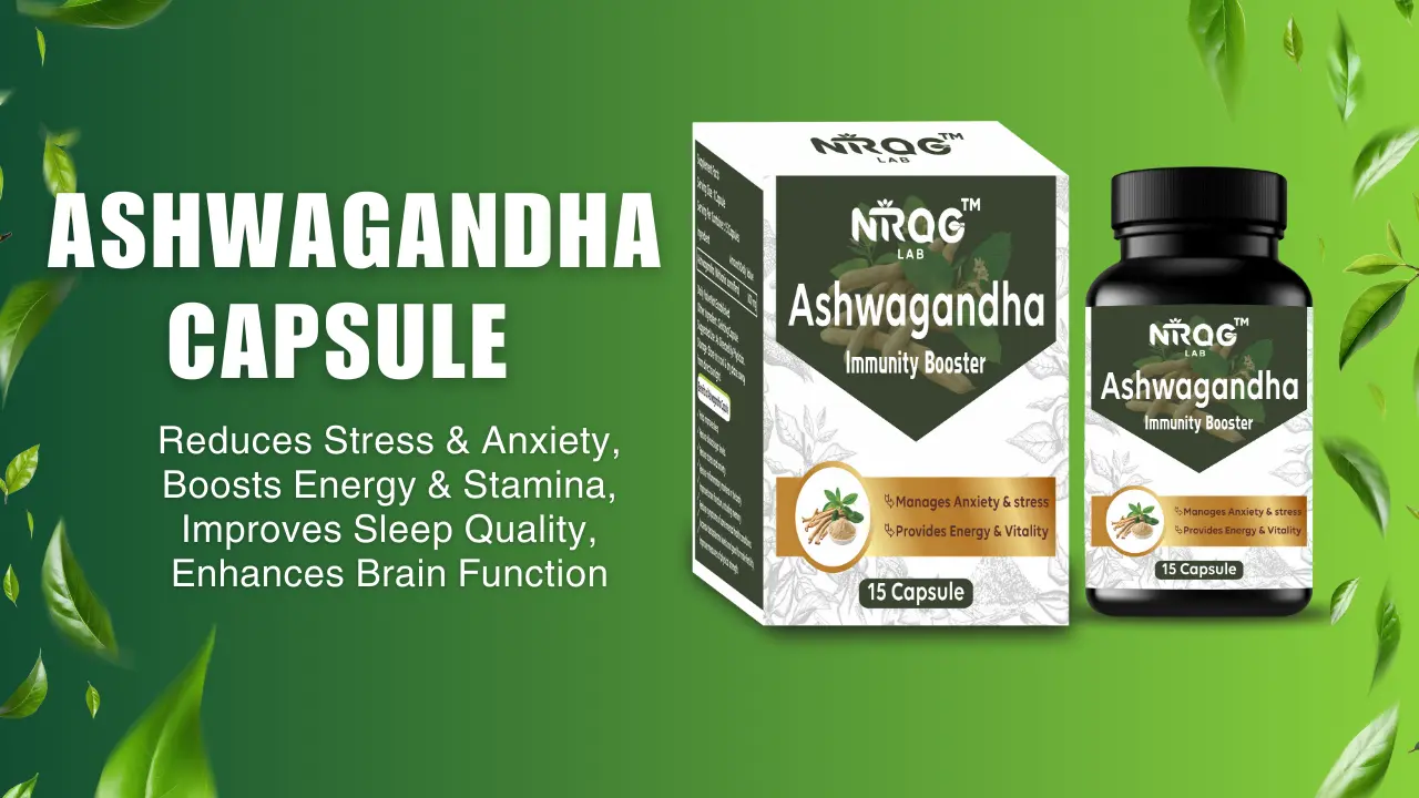 Nirog Lab Ashwagandha Capsule - Increases physical endurance, Boosts the immune system and Supports memory, focus, and mental clarity