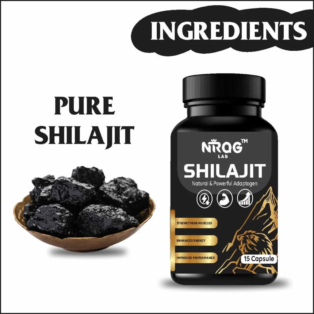 Nirog Lab Shilajit Capsule - Improves Sexual Health, Libido, Detoxification and Metabolism