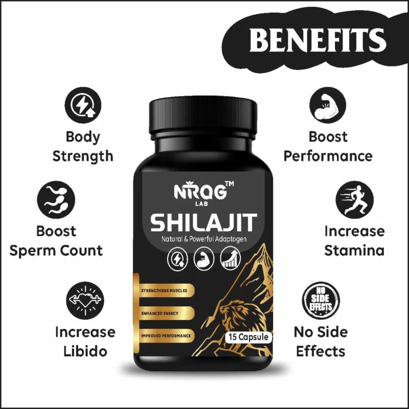 Nirog Lab Shilajit Capsule - Improves Sexual Health, Libido, Detoxification and Metabolism
